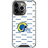 NFL Los Angeles Rams White Logo Blast iPhone 16 Pro Clear Case
